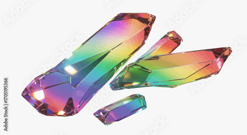 Rainbow Crystal Fragments Cluster.