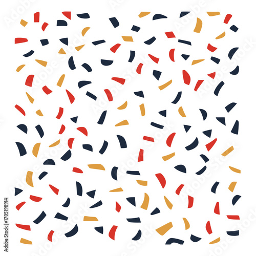 A flat-style illustration of colorful confetti pieces scattered across a white background, ideal for websites or blogs for parties, celebrations, or holiday content.

