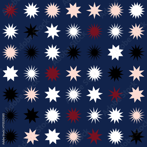 allover geometrical star designs high quality vectors