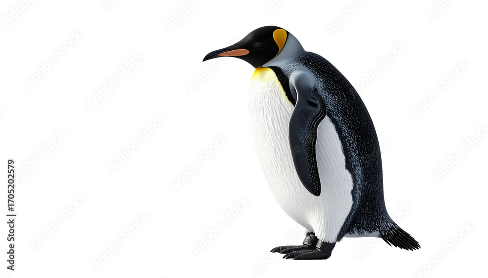 Fototapeta premium penguin , isolated on white background, transparent PNG