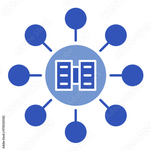 Deep Learning  Icon Element For Design	