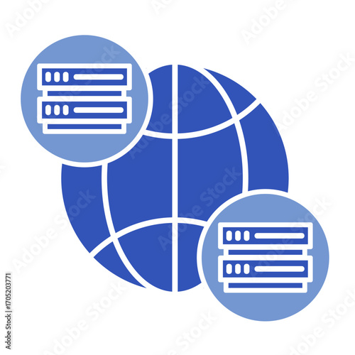 Network Server  Icon Element For Design	