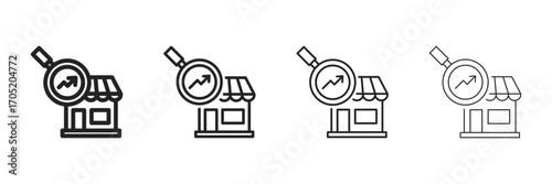 Opportunity Icon Set With Multiple Line Styles Vector Illustration 