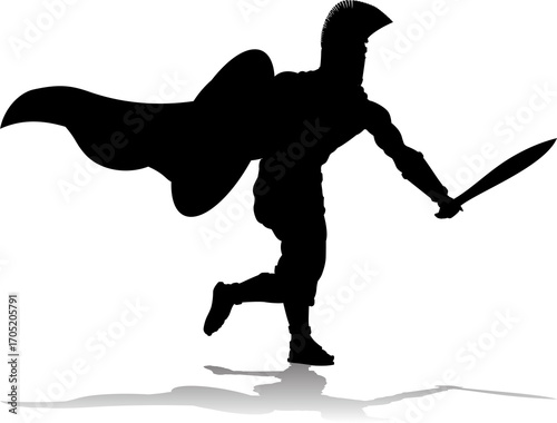 Spartan Silhouette Gladiato...