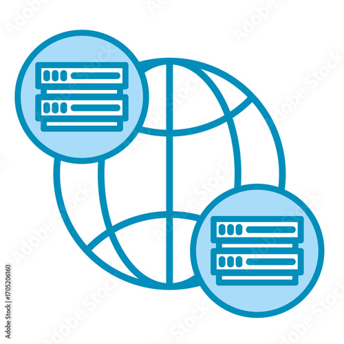 Network Server  Icon Element For Design	