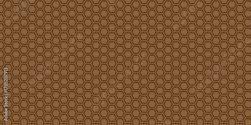 Elegant and seamless vintage gold metal texture with an abstract floral ornament design. Abstract technology digital hi tech hexagons concept. hexagon geometric pattern. honeycomb cell. vector, design