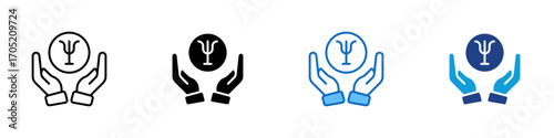 Support Groups Multiple Style Icon Design Vector - Peer and professional support groups addressing specific mental health challenges and recovery
