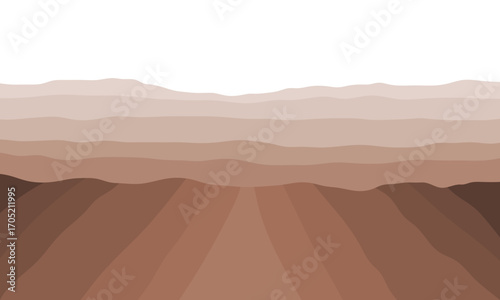Layered soil and rock subsurface. Sedimentary rock strata	
