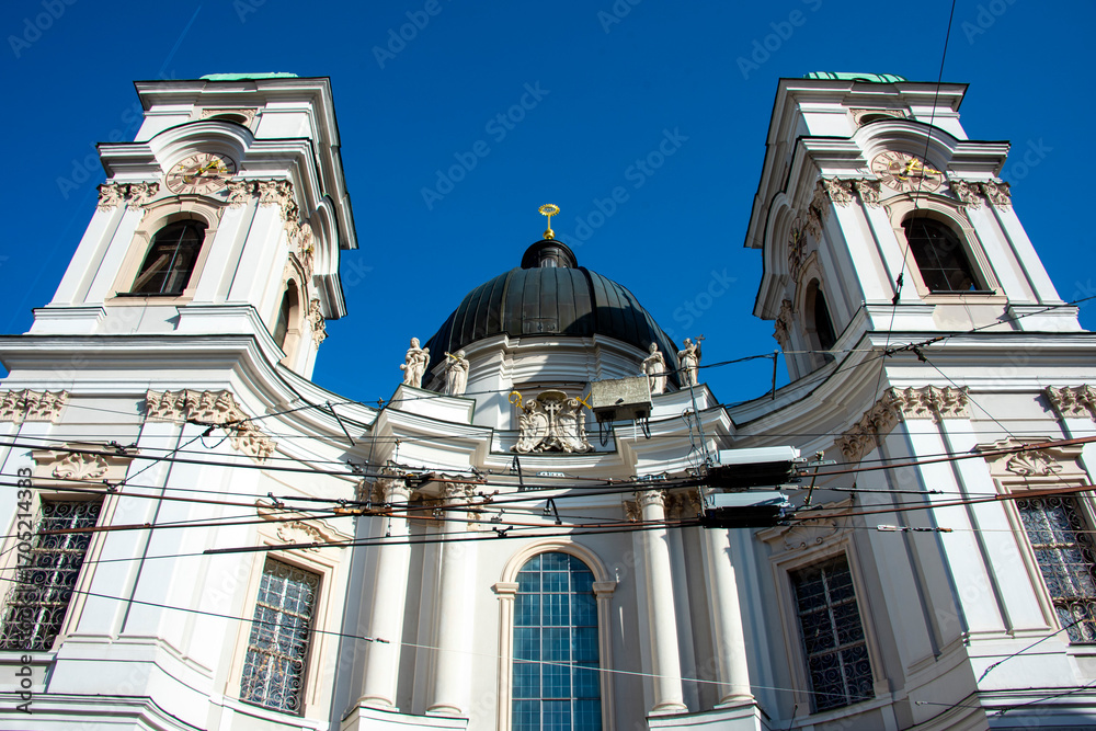 Obraz premium The Holy Trinity Church in Salzburg - Austria
