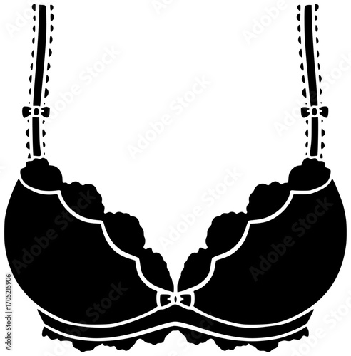 surgery illustration woman silhouette bra logo surgical icon medical outline body procedure plastic care health aesthetic female cosmetic chest shape mammary vector graphic background
