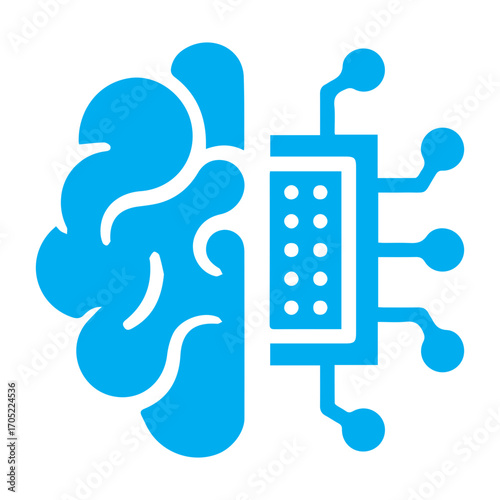 Cybernetic Brain Icon