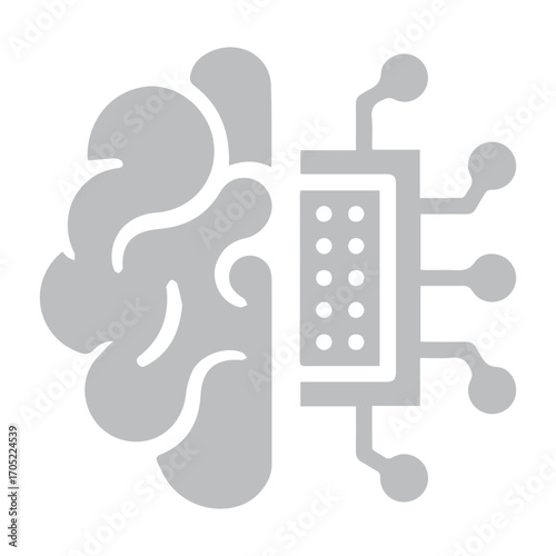Cybernetic Brain Icon