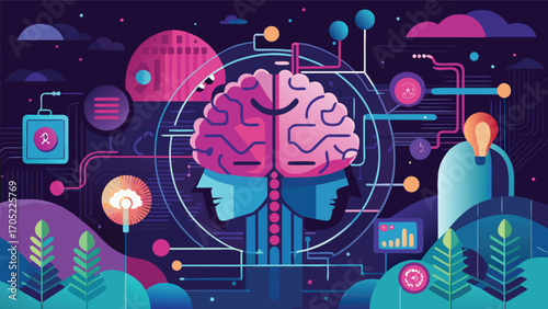 Exploring the connection between technology and human cognition with vivid graphics