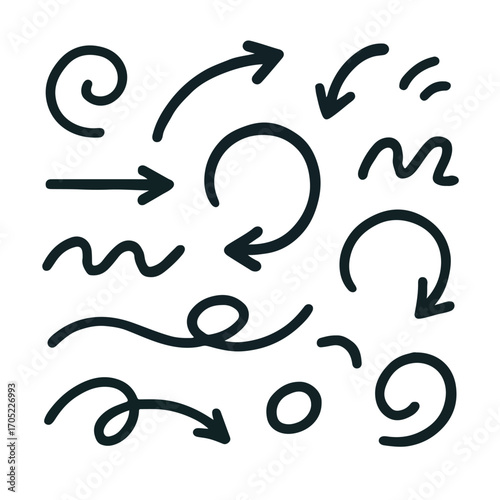 different types of arrow vector designs 