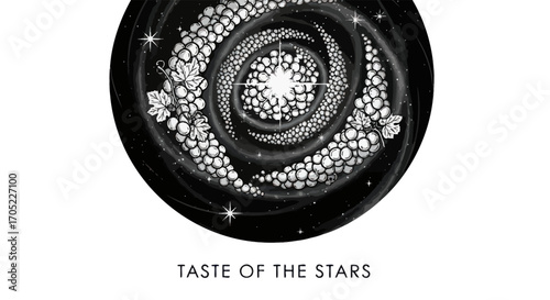 Grapevine Galaxy A Celestial Wine Concept Exploring the Intersection of Astronomy and Viticulture