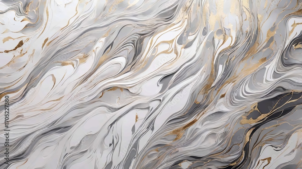 Fototapeta premium Luxury Marble Gradient with Metallic Grain Effect