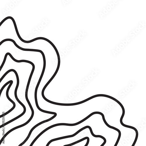 Topographic Line Corner