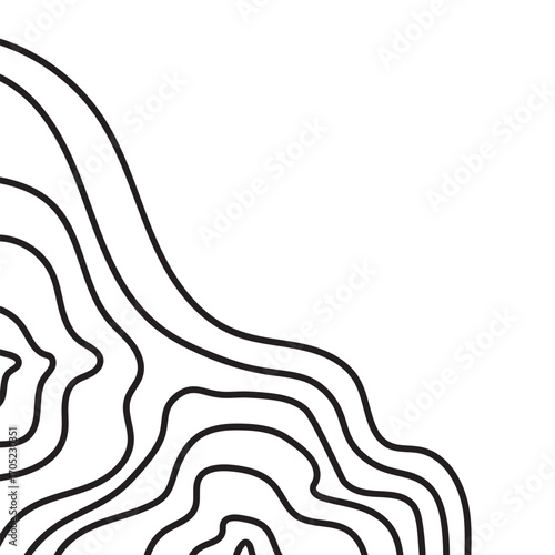 Topographic Line Corner