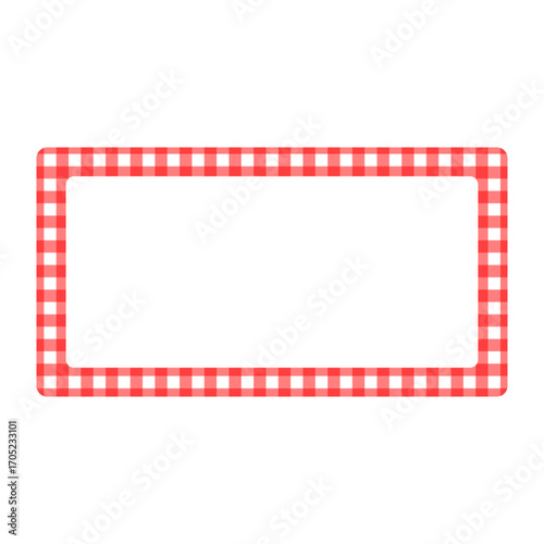 gingham jar label vector