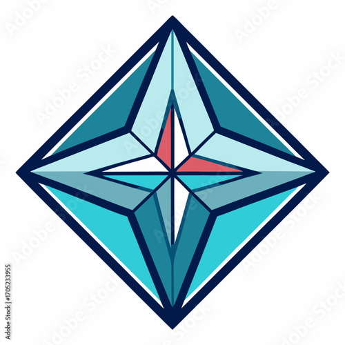 diamond on a pink background