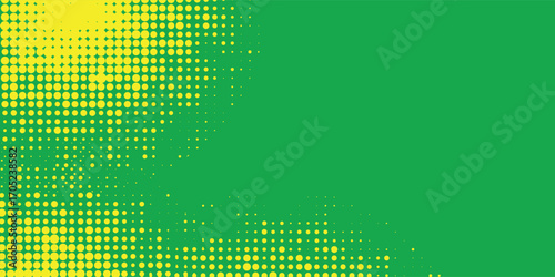 Dots halftone yellow green color pattern gradient texture background. vector modern dsign pattern eps10
