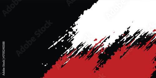 black white and red grunge texture background. vector illustration eps10