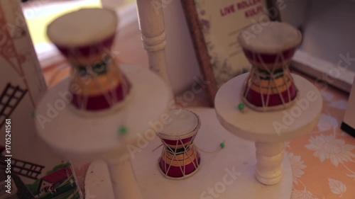 A Slow Motion Shot of an Indian Wedding Venue Decoration in India