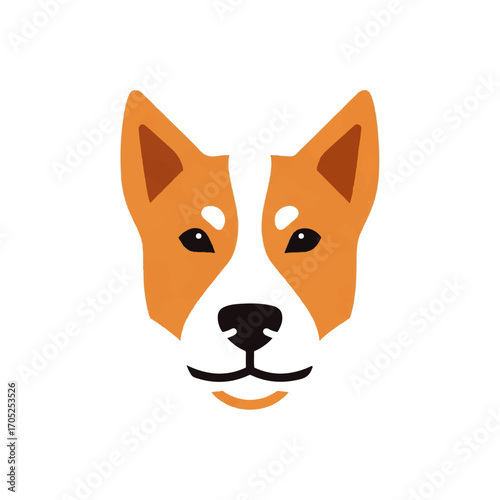 Vector illustration of a fierce brown eagle head mascot. A powerful bird of prey symbol for a team logo or emblem design, isolated on a white background