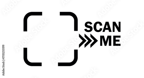 Scan me QR code icon. Qr code scan for apps, ui, website, printed materials, e-commerce & retail, marketing & advertising, educational & informational material. scan me png and vector.