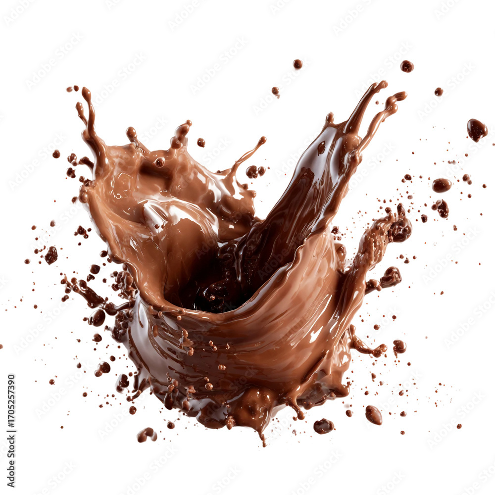Fototapeta premium Chocolate Splash on a white background