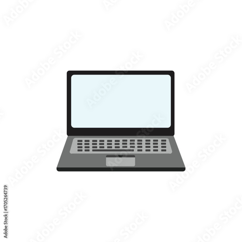 Back To School Theme Single Icon Vector Laptop Illustration 