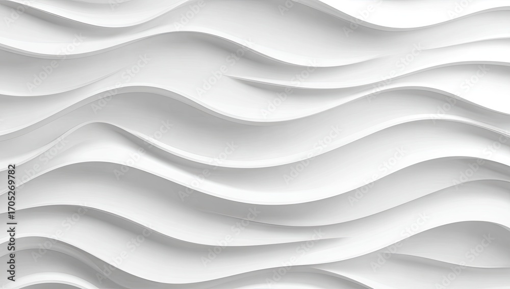 Obraz premium Abstract white wavy pattern (1)