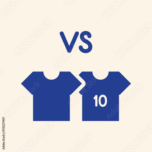 Iconic sports rivalry showdown dynamic clash of team jerseys versus number ten player