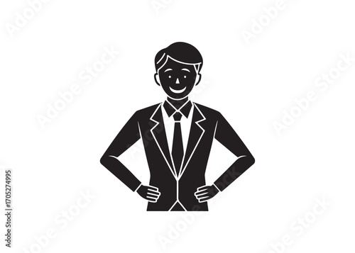 Confident Young Businessman.
