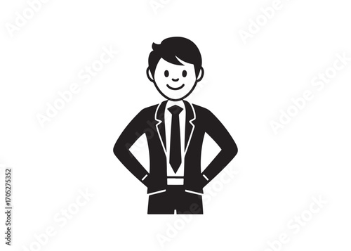 Confident Young Businessman.