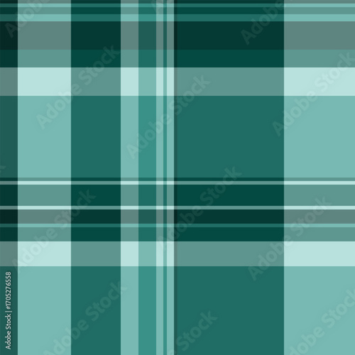 Drawing pattern background texture, 60s vector textile check. Cowboy plaid seamless fabric tartan in teal and dark colors.