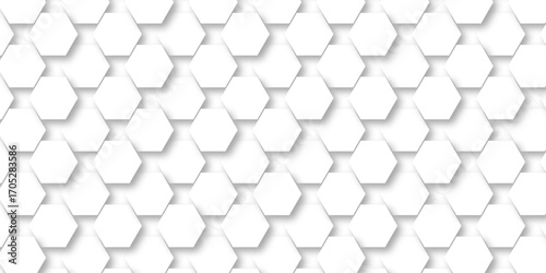 Abstract honeycomb hexagon vector background .Geometric texture design with modern grid, digital tech mesh, seamless tile pattern and futuristic 3D hexagonal structure illustration .