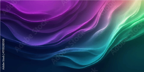 An abstract design of soft purple silk fabric with flowing waves and a satin texture