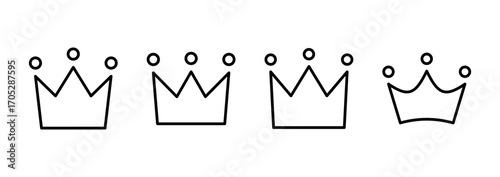 Crown icon vector. crown sign and symbol