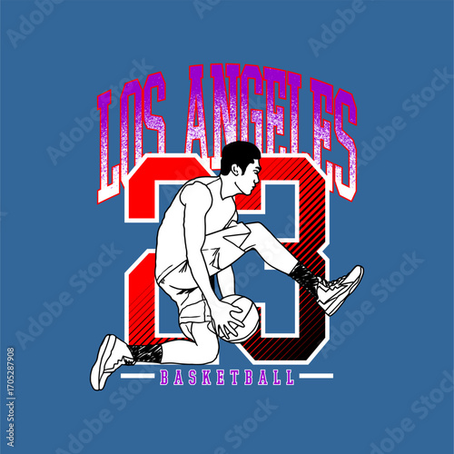 los angeles basketball 23 vin...