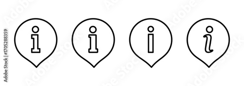 Information sign icon vector. about us sign and symbol. question mark icon