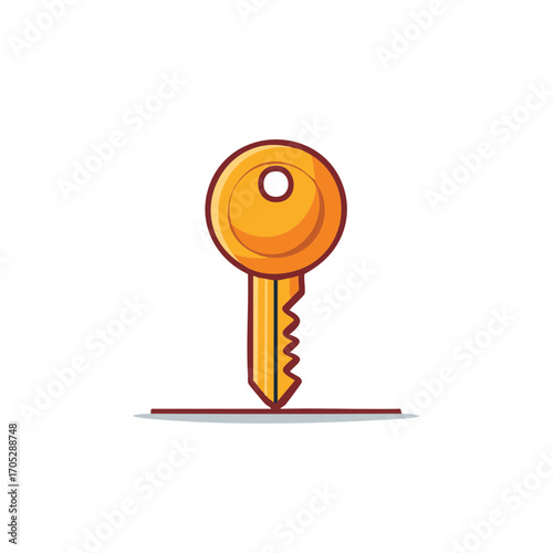 Illustrative image of a gold key, a concept for security and access solutions