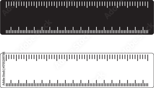 Graduated Rulers for Accurate Measurement in Technical Drawing and Design Applications