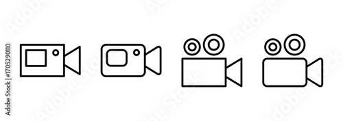 Video icon vector. video camera sign and symbol. movie sign. cinema