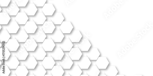 Abstract honeycomb hexagon vector background .Geometric texture design with modern grid, digital tech mesh, seamless tile pattern and futuristic 3D hexagonal structure illustration .
