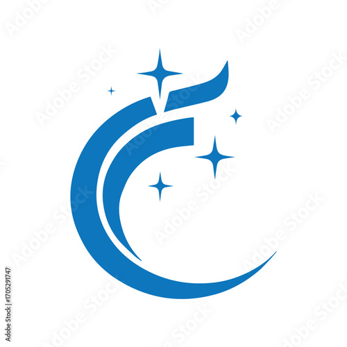 Simple spray bottle cleaning logo representing disinfection, hygiene and sanitation services