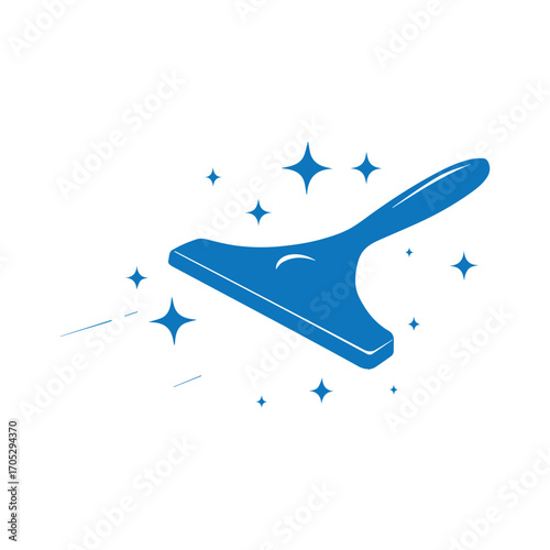 Minimal water drop cleaning logo symbolizing spotless and fresh cleaning service
