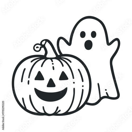 A set of various Halloween-themed sketches.