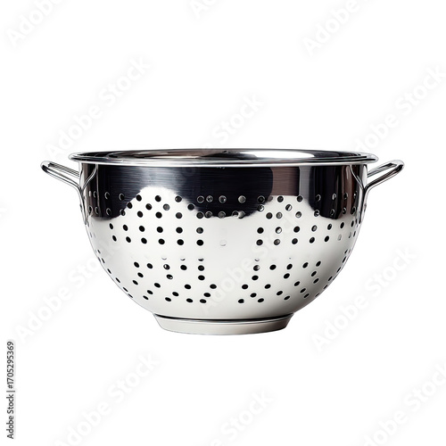 Stainless steel colander with handles (2)