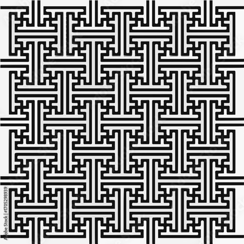 seamless pattern with maze pattern